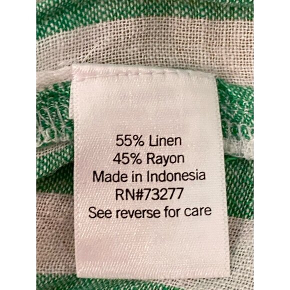 Sonoma Goods For Life blouse top Womens Size XXL Striped Button Down Long Sleeve - Picture 5 of 10